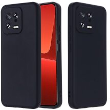 Защитный чехол Deexe Silicone Case для Xiaomi 13 - Black: фото 1 из 7