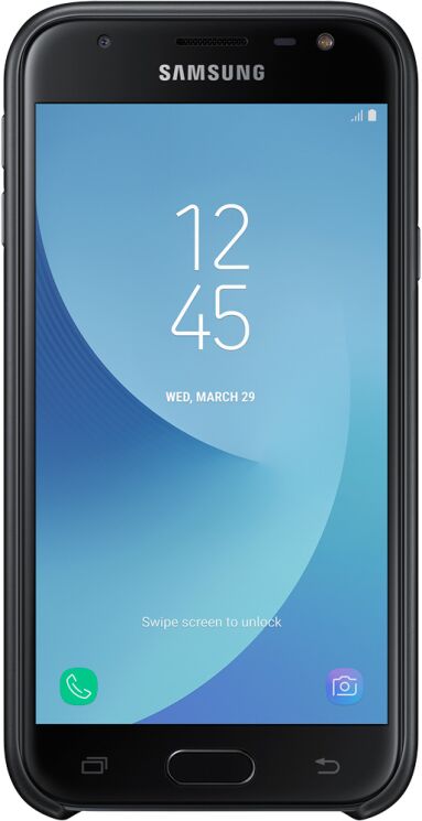 Защитный чехол Dual Layer Cover для Samsung Galaxy J3 2017 (J330) EF-PJ330CBEGRU - Black: фото 3 из 3