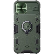 Защитный чехол NILLKIN CamShield Armor для Apple iPhone 12 / iPhone 12 Pro - Green: фото 1 из 13