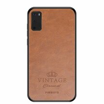 Защитный чехол PINWUYO Vintage Case для Samsung Galaxy S20 (G980) - Brown: фото 1 из 14