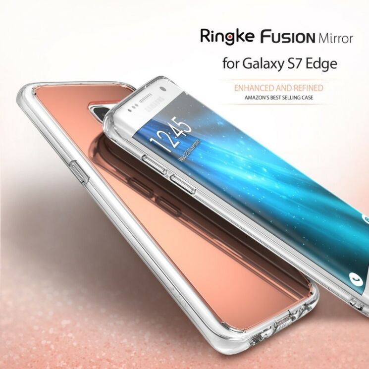 Защитный чехол RINGKE Fusion Mirror для Samsung Galaxy S7 Edge (G935) - Rose Gold: фото 2 из 5