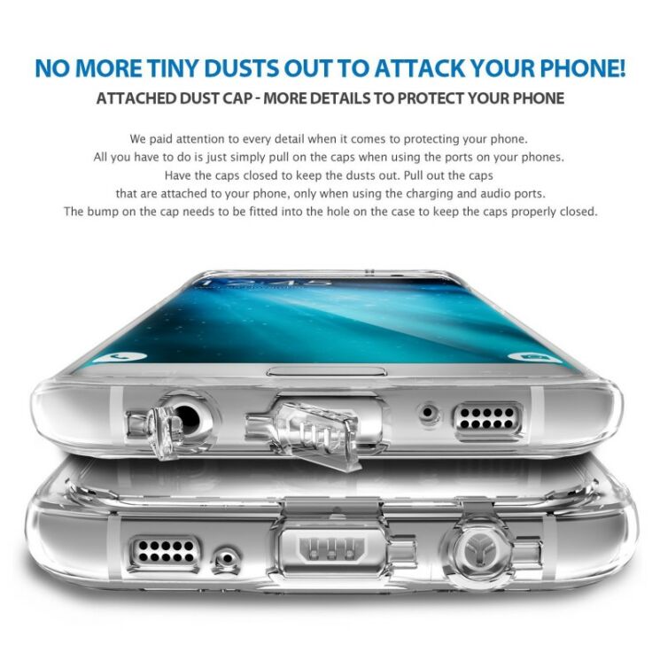 Захисний чохол RINGKE Fusion Mirror для Samsung Galaxy S7 Edge (G935) - Silver: фото 4 з 5