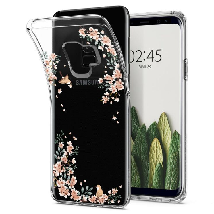 Защитный чехол Spigen SGP Liquid Crystal Blossom для Samsung Galaxy S9 (G960) - Nature: фото 2 из 16