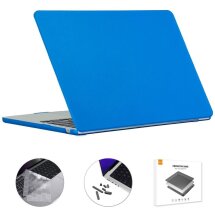 Защитный комплект Enkay Matte Shell для Apple MacBook Air 15 (2023) - Dark Blue: фото 1 из 12