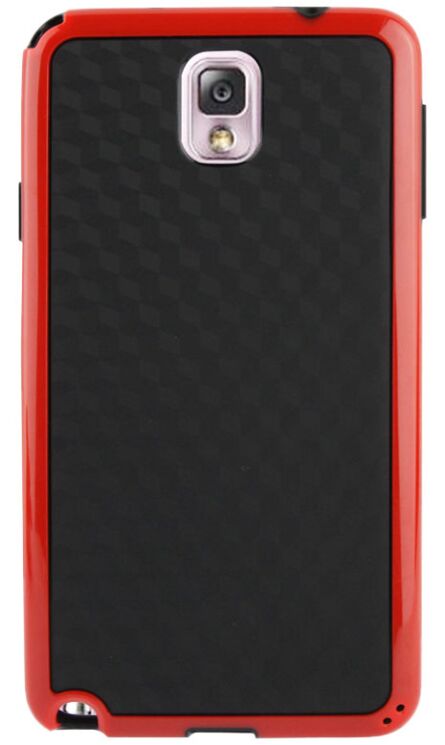 Силиконовая накладка Deexe Cube Pattern для Samsung Note 3 (N9000) - Red: фото 1 з 4