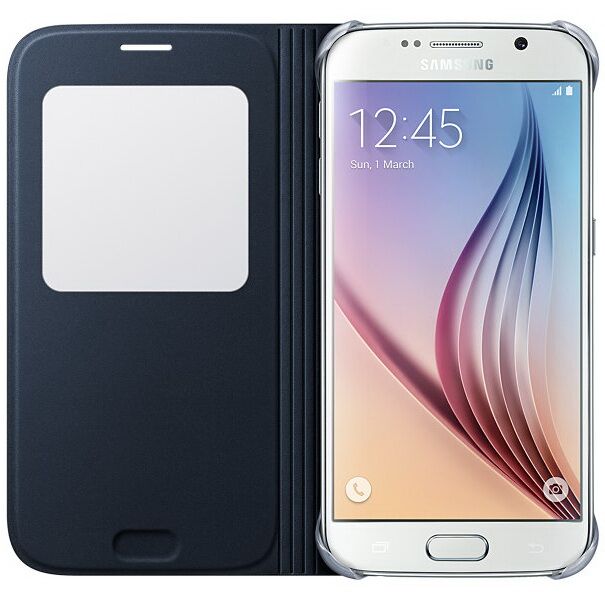 Чехол S View Cover для Samsung S6 (G920) EF-CG920PBEGRU - Black: фото 3 из 5