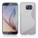 Силиконовая накладка Deexe S Line для Samsung Galaxy S6 (G920) - Transparent (S6-2422T). Фото 1 из 5
