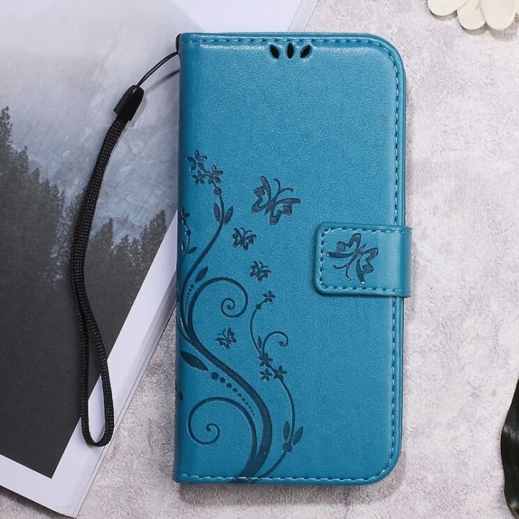 Чохол-книжка Deexe Butterfly Style для Meizu M5 Note - Blue: фото 1 з 5