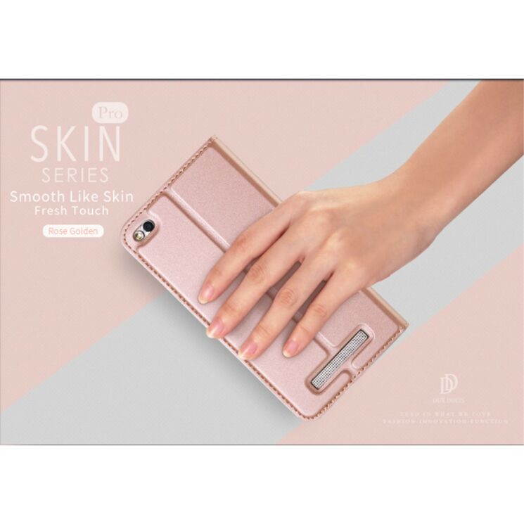 Чехол-книжка DUX DUCIS Skin Pro для Xiaomi Redmi 4A - Rose Gold: фото 8 из 15