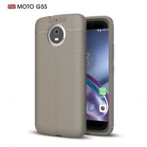 Защитный чехол Deexe Leather Cover для Motorola Moto G5s - Grey: фото 1 из 11