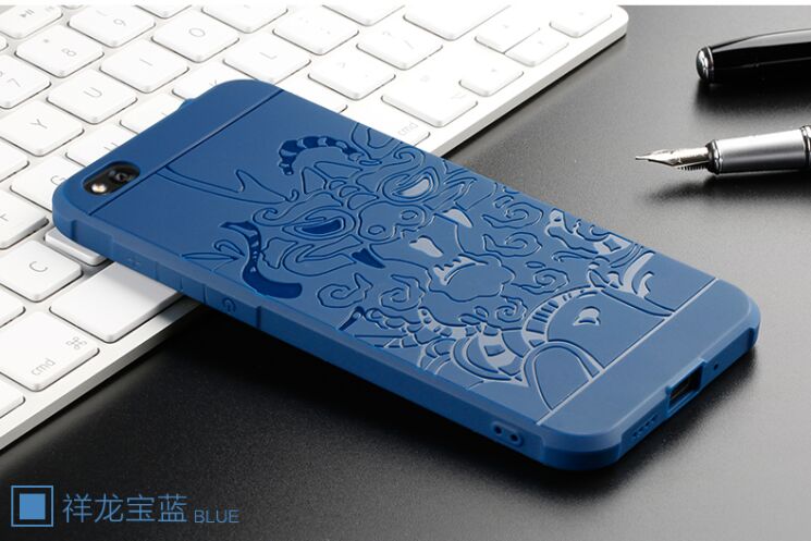 Защитный чехол UniCase Dragon Style для Xiaomi Mi5X / Mi A1 - Blue: фото 2 из 2
