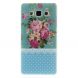 Силиконовая накладка Deexe Pretty Flowers для Samsung Galaxy A3 (A300) - Light Blue (SA-1678C). Фото 1 из 6