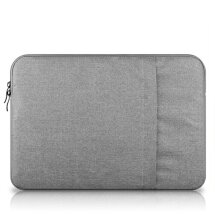 Чехол Deexe Nylon Case для планшетов и ноутбуков диагональю до 13 дюймов - Light Grey: фото 1 из 5