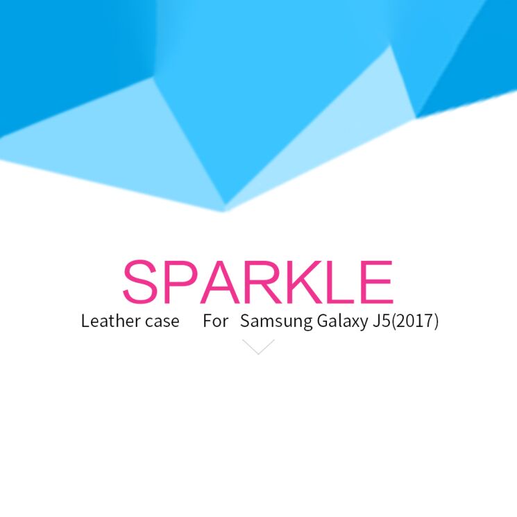 Чехол-книжка NILLKIN Sparkle Series для Samsung Galaxy J5 2017 (J530) - Red: фото 8 из 24
