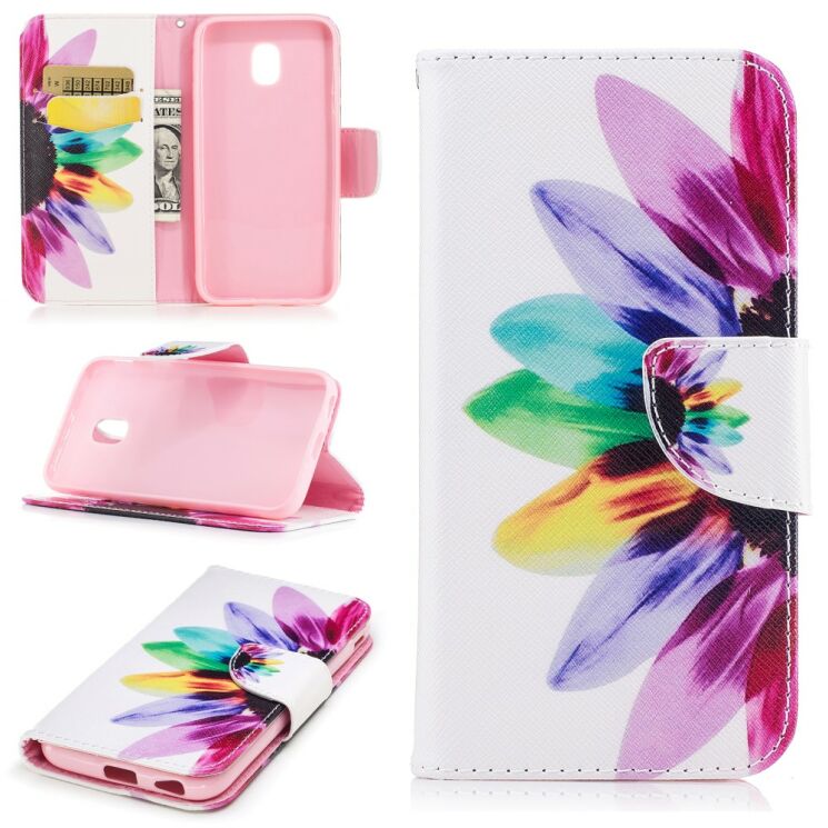 Чохол-книжка UniCase Color Wallet для Samsung Galaxy J7 2017 (J730) - Pastel Flower: фото 1 з 8