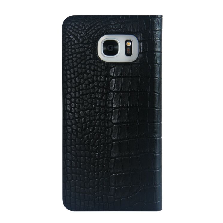 Кожаный чехол NUOKU Croc Series для Samsung Galaxy S7 edge (G935) - Black: фото 2 из 6