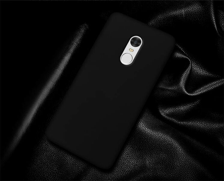 Пластиковый чехол Deexe Hard Shell для Xiaomi Redmi Note 4X - Black: фото 2 из 4