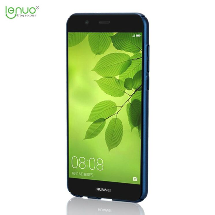 Пластиковый чехол LENUO Silky Touch для Huawei Nova 2 - Blue: фото 4 из 10