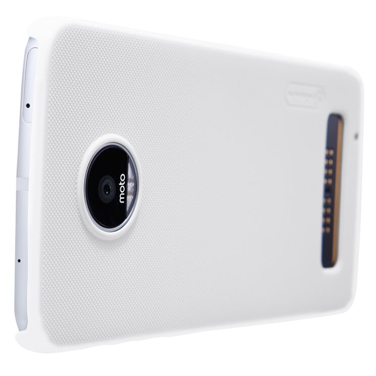 Пластиковий чохол NILLKIN Frosted Shield для Motorola Moto Z Play - White: фото 3 з 15
