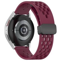 Ремінець Deexe Astra Strap для годинників з шириною кріплення 22мм - Wine Red: фото 1 з 11