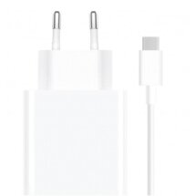 Сетевое зарядное устройство Xiaomi Travel Charger Combo 67W (BHR6035EU) + кабель USB to Type-C - White: фото 1 из 5