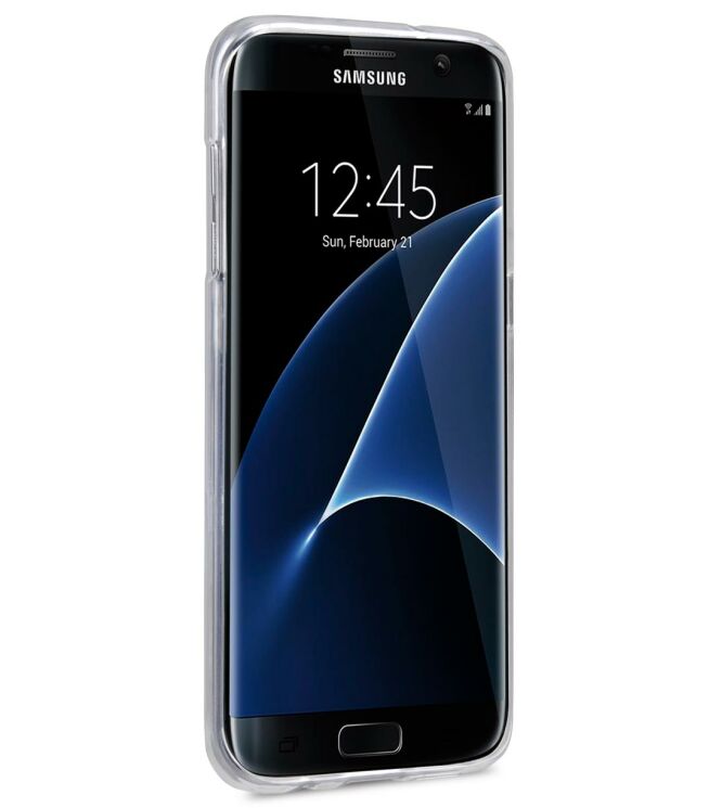 Силиконовая накладка MELKCO Poly Jacket для Samsung Galaxy S7 edge (G935) + пленка - Transparent: фото 3 из 7