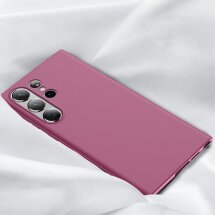 Силиконовый чехол X-LEVEL Matte для Samsung Galaxy S23 Ultra (S918) - Wine Red: фото 1 из 6