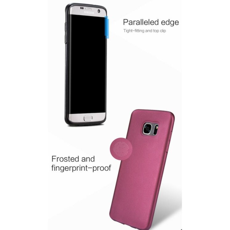 Силіконовий чохол X-LEVEL Matte для Samsung Galaxy S7 edge (G935) - Black: фото 9 з 15