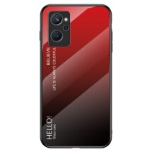 Защитный чехол Deexe Gradient Series для Realme 9i / Oppo A76 / Oppo A96 - Black / Red: фото 1 из 7