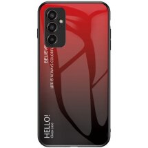 Захисний чохол Deexe Gradient Color для Samsung Galaxy M13 (M135) - Red / Black: фото 1 з 8