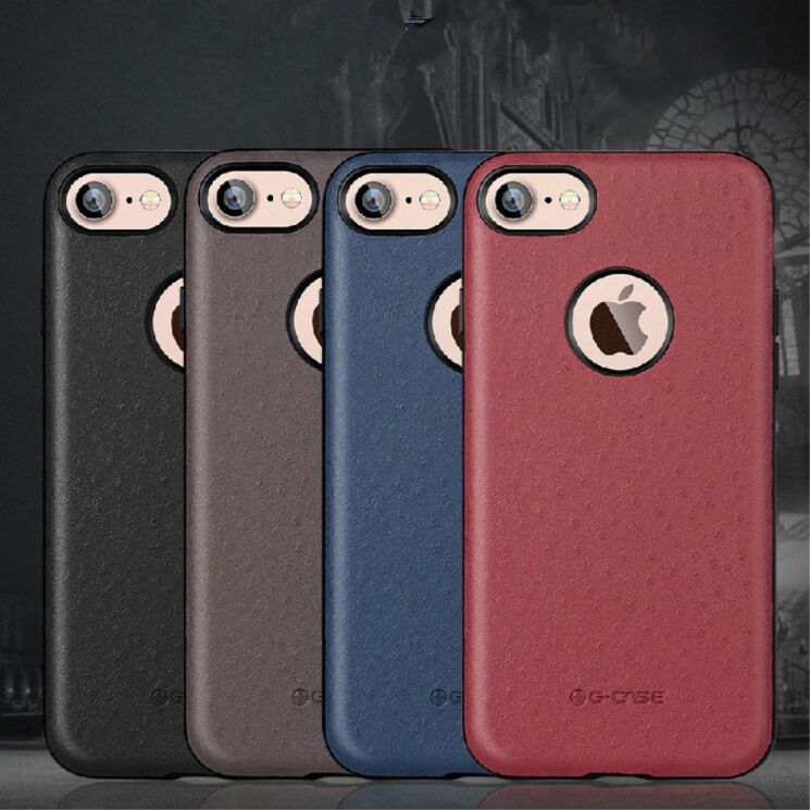 Захисний чохол G-Case Ostrich Skin для iPhone 7 - Red: фото 12 з 15