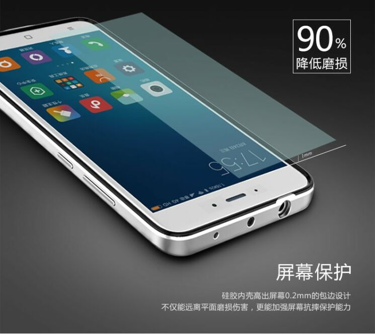 Захисний чохол IPAKY Hybrid для Xiaomi Redmi Note 4 - Silver: фото 11 з 12