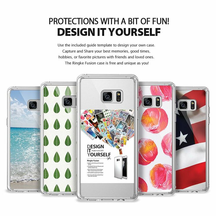 Защитный чехол RINGKE Fusion для Samsung Galaxy Note 7 (N930) - Transparent: фото 7 из 7