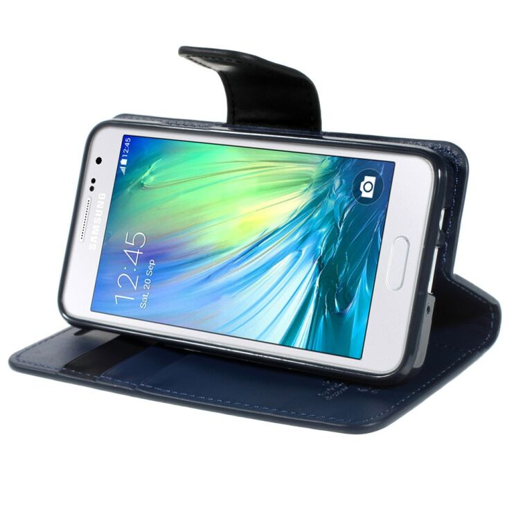 Чохол MERCURY Sonata Diary для Samsung Galaxy A3 (A300) - Dark Blue: фото 5 з 10