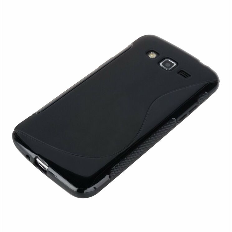Силиконовая накладка Deexe S Line для Samsung Galaxy Grand 2 (G7102) - Black: фото 4 з 5