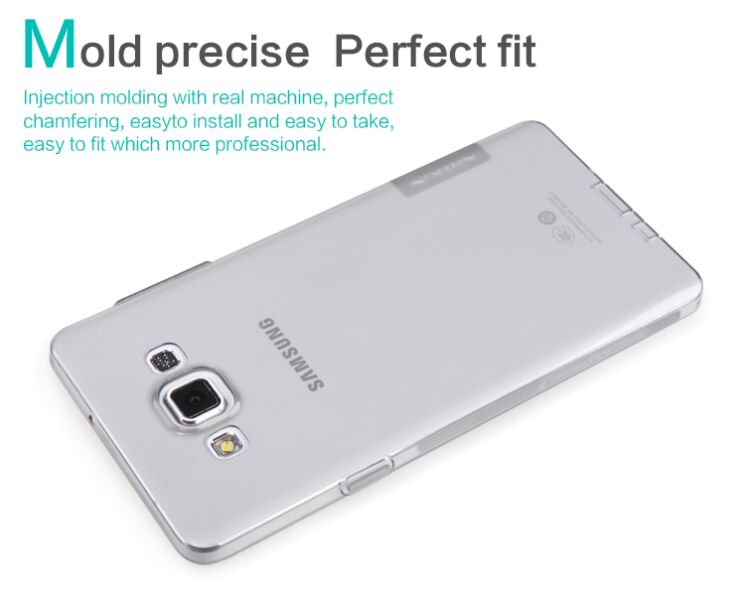 Силиконовая накладка NILLKIN 0.6mm Nature TPU для Samsung Galaxy A7 (A700) - White: фото 10 из 14