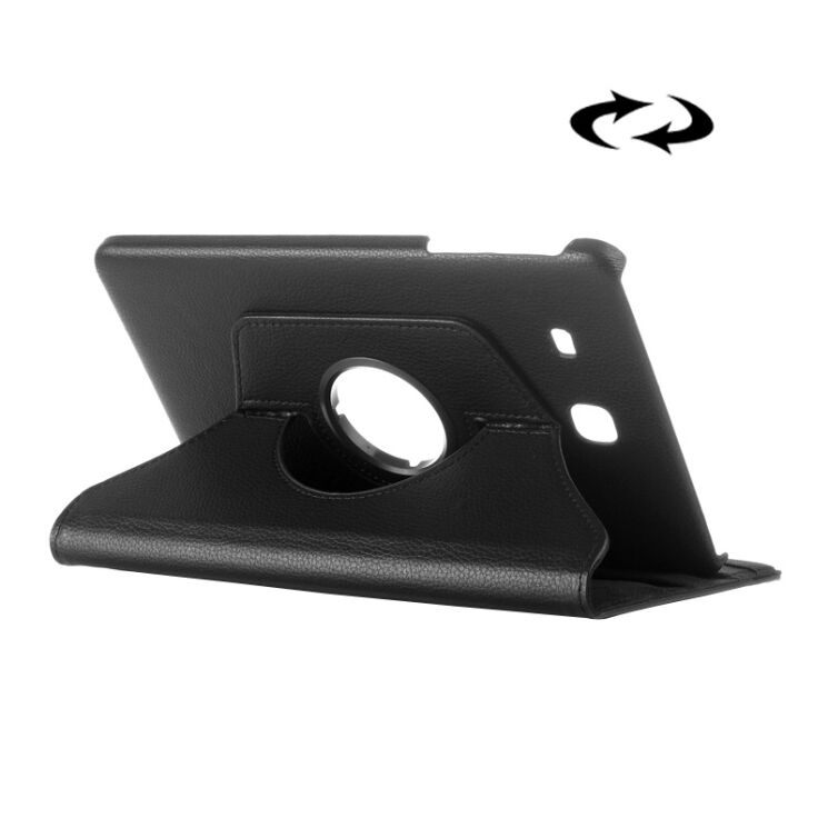 Вращающийся чехол Deexe Rotation для Samsung Galaxy Tab E 9.6 (T560/561) - Black: фото 2 из 5