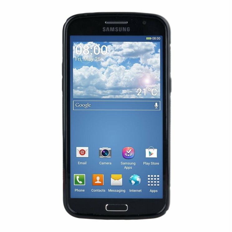Силиконовая накладка Deexe S Line для Samsung Galaxy Grand 2 (G7102) - Black: фото 2 з 5