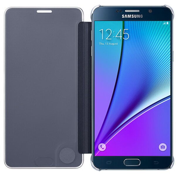 Чохол Clear View Cover для Samsung Galaxy Note 5 (N920) EF-ZN920C - Black: фото 4 з 5