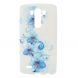 Deexe Flower Pattern! Силиконовая накладка для LG G3 (D855) - Blue Lily (G3-8514H). Фото 1 из 6