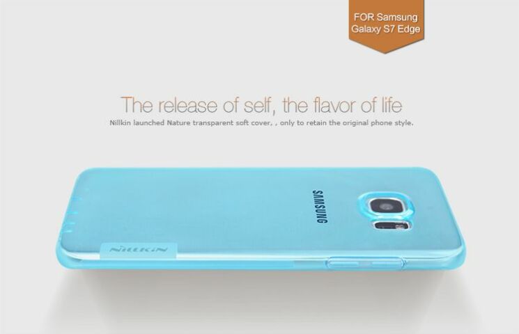 Силиконовая накладка NILLKIN Nature TPU для Samsung Galaxy S7 Edge (G935) - Blue: фото 8 з 16