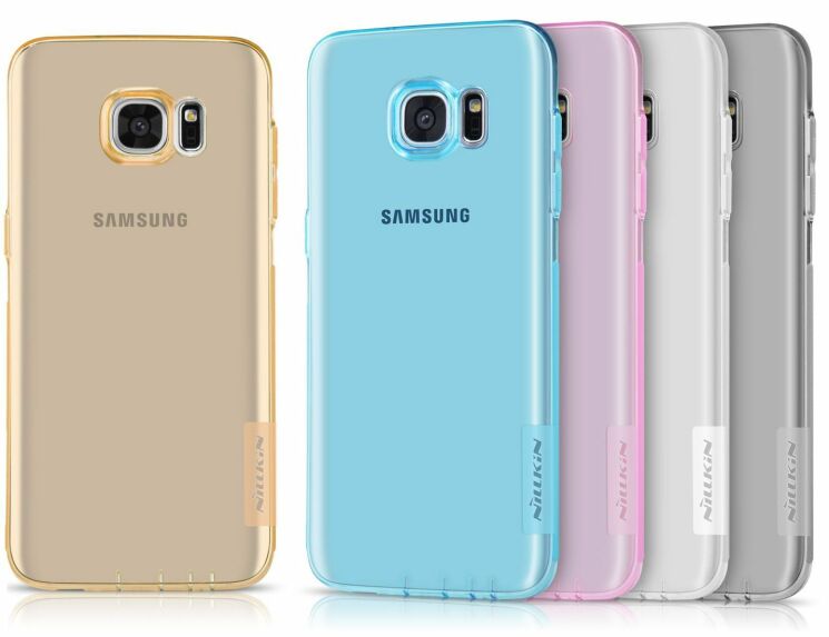 Силиконовая накладка NILLKIN Nature TPU для Samsung Galaxy S7 Edge (G935) - Blue: фото 7 з 16
