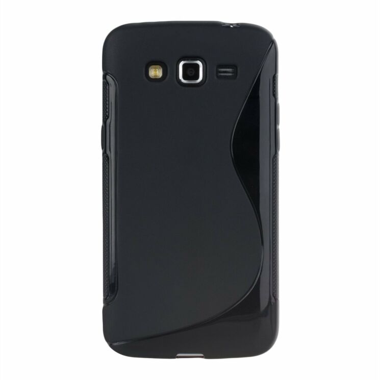 Силиконовая накладка Deexe S Line для Samsung Galaxy Grand 2 (G7102) - Black: фото 3 из 5