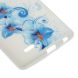 Deexe Flower Pattern! Силиконовая накладка для LG G3 (D855) - Blue Lily (G3-8514H). Фото 5 из 6
