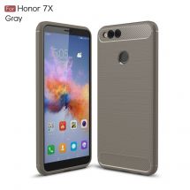Защитный чехол UniCase Carbon для Huawei Honor 7X - Grey: фото 1 из 10