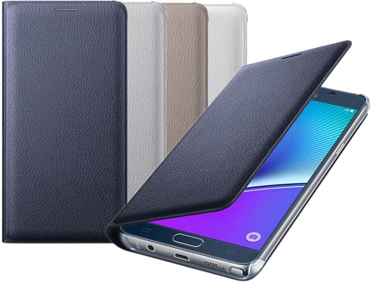Чохол Flip Wallet для Samsung Galaxy Note 5 (N920) EF-WN920PBEGRU - Gold: фото 5 з 8