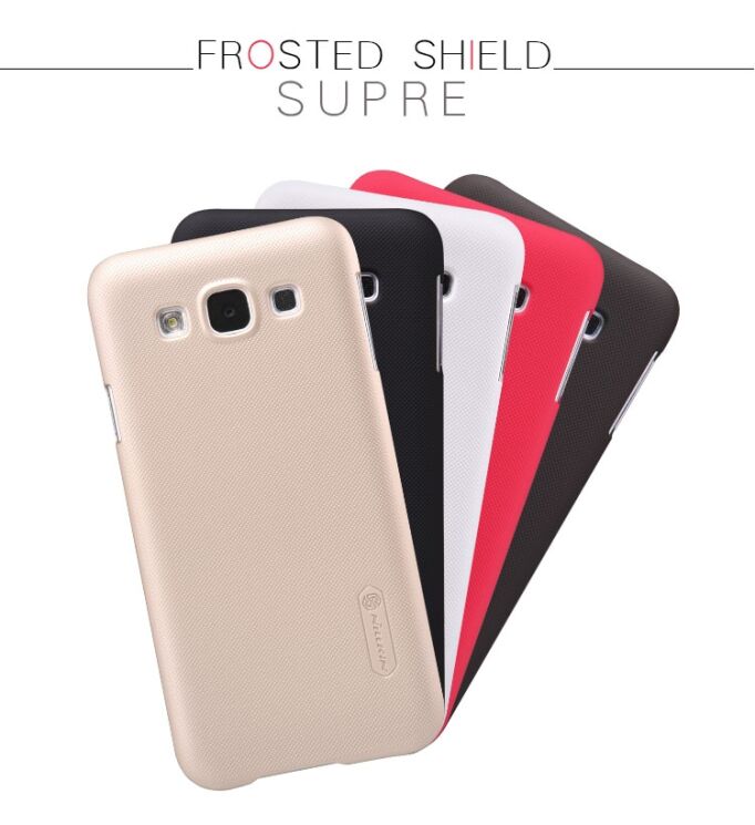 Пластиковая накладка Nillkin Frosted Shield для Samsung Galaxy E5 (E500) - White: фото 7 из 12