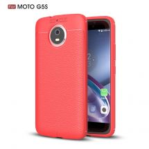 Защитный чехол Deexe Leather Cover для Motorola Moto G5s - Red: фото 1 из 11