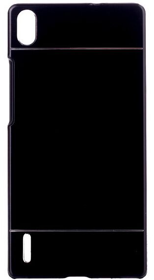 Алюминиевая накладка Deexe Slim Shell для Huawei Ascend P7 - Black: фото 1 из 2