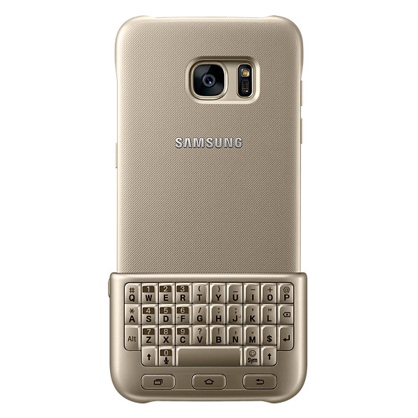 Чохол-клавіатура Keyboard Cover для Samsung Galaxy S7 edge (G935) EJ-CG935UBEGRU - Gold: фото 3 з 8